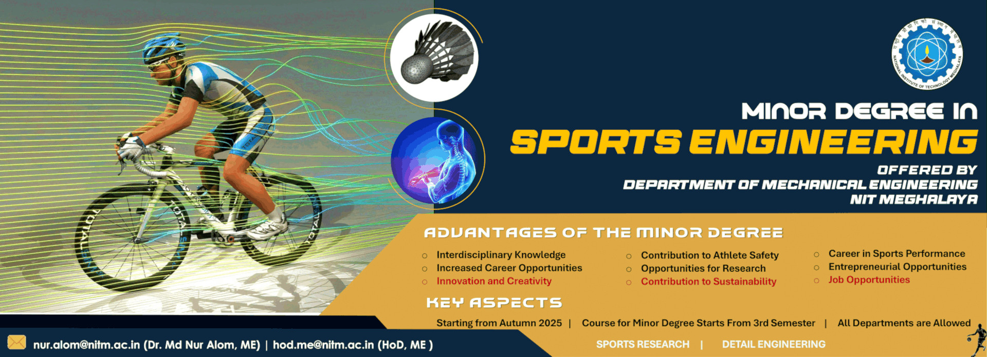 Minor Degree in Sports Engg