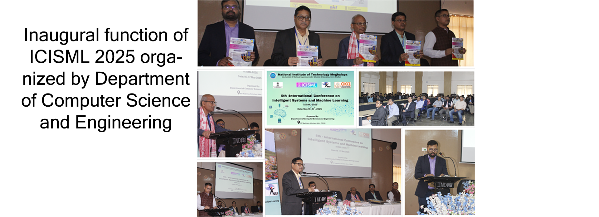 Inaugural function of ICISML 2025 organized by Department of Computer Science and Engineering